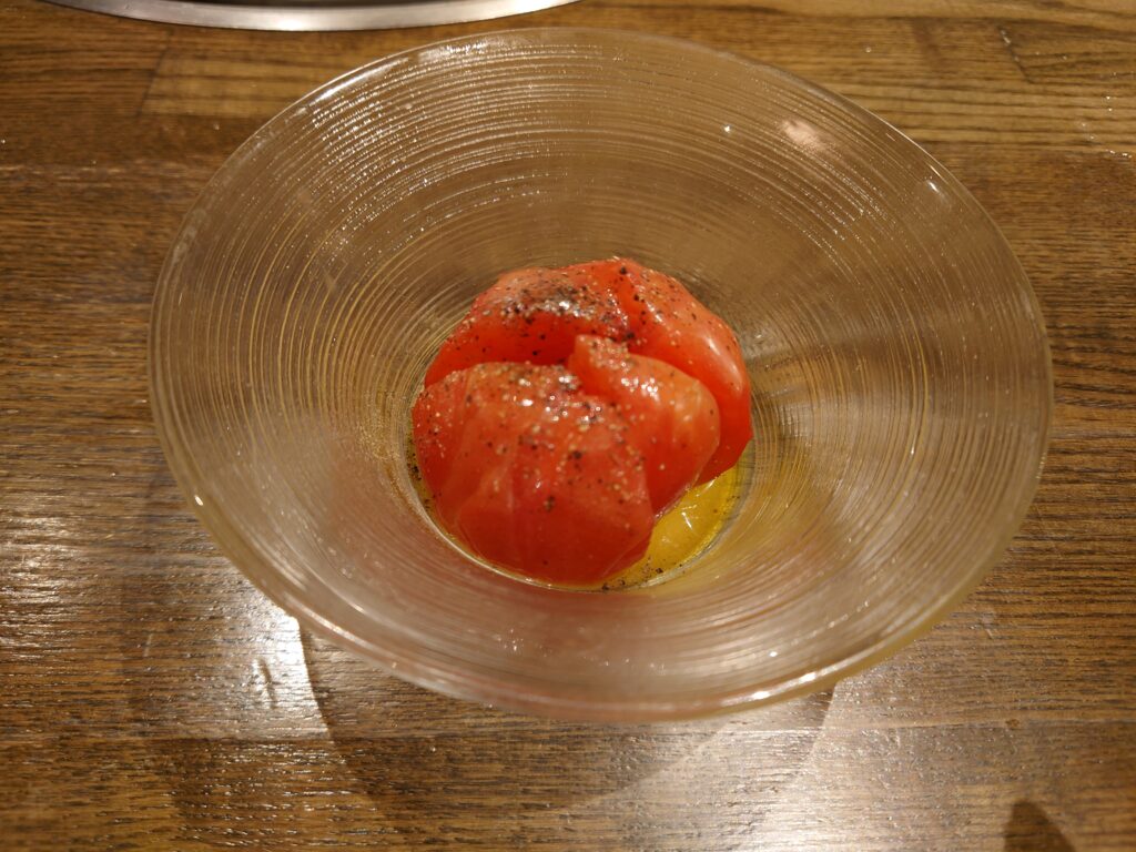 千葉市の焼肉大将軍富士見店のトマトのナムル