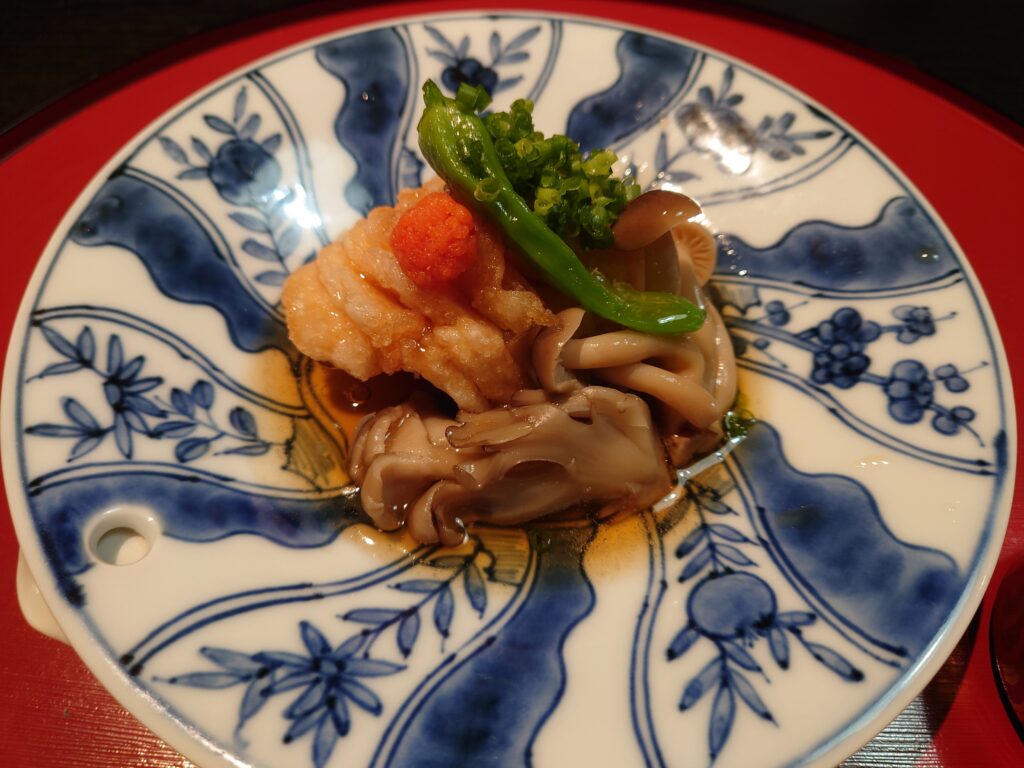 千葉市の日本料理・和か葉のコース料理、あいなめ