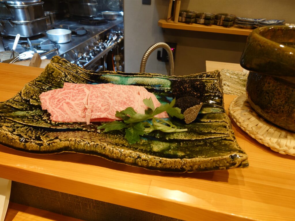 千葉市の日本料理みつはしのしゃぶしゃぶ用和牛