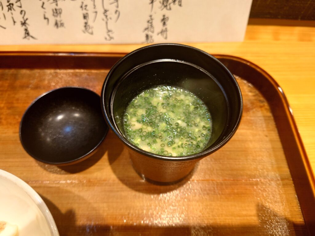 千葉市の日本料理みつはしのお味噌汁