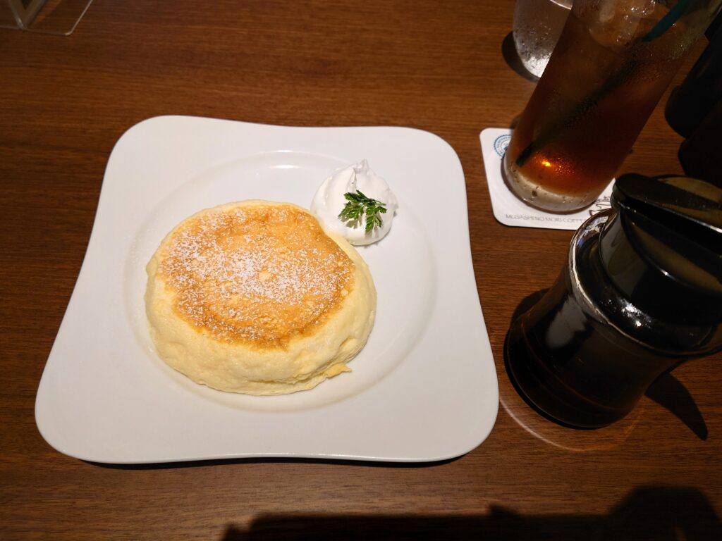 むさしの森珈琲千葉駅前店のリコッタパンケーキ